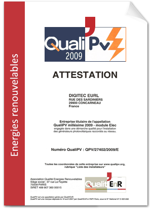 Certification QUALIPV